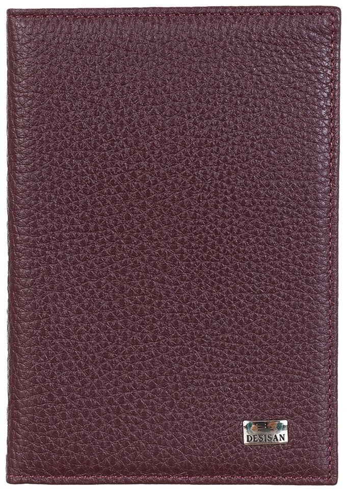 Обложка для паспорта из натуральной кожи флотар Desisan 107310 бордового цвета фото №1 Обложка для паспорта из натуральной кожи флотар Desisan 107310 бордового цвета modnotak фото №1