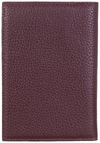 Обложка для паспорта из натуральной кожи флотар Desisan 107310 бордового цвета