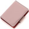 Кожаный женский кошелек темно-розового цвета с разворотом под документы ST Leather 1767310 - 3