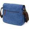 Мужская сумка-мессенджер из плотного текстиля синего окраса Vintage (20606) - 2