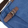Мужская сумка-мессенджер из плотного текстиля синего окраса Vintage (20606) - 5