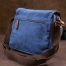 Мужская сумка-мессенджер из плотного текстиля синего окраса Vintage (20606) - 8
