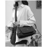 Жіноча сумка через плече із текстильного матеріалу в чорному кольорі Confident 77610 - 3
