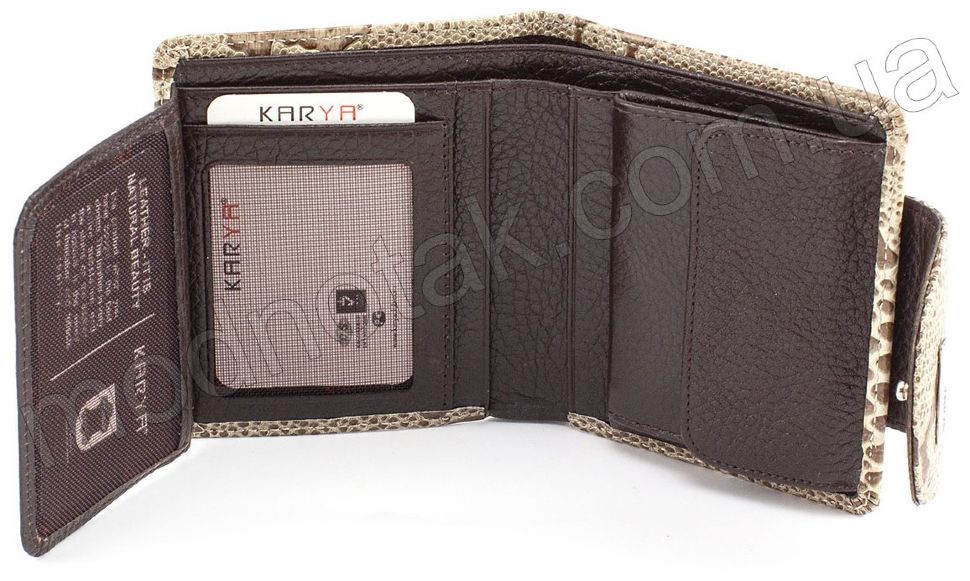 Маленький женский кошелек с фиксацией на кнопку KARYA (1052-011)