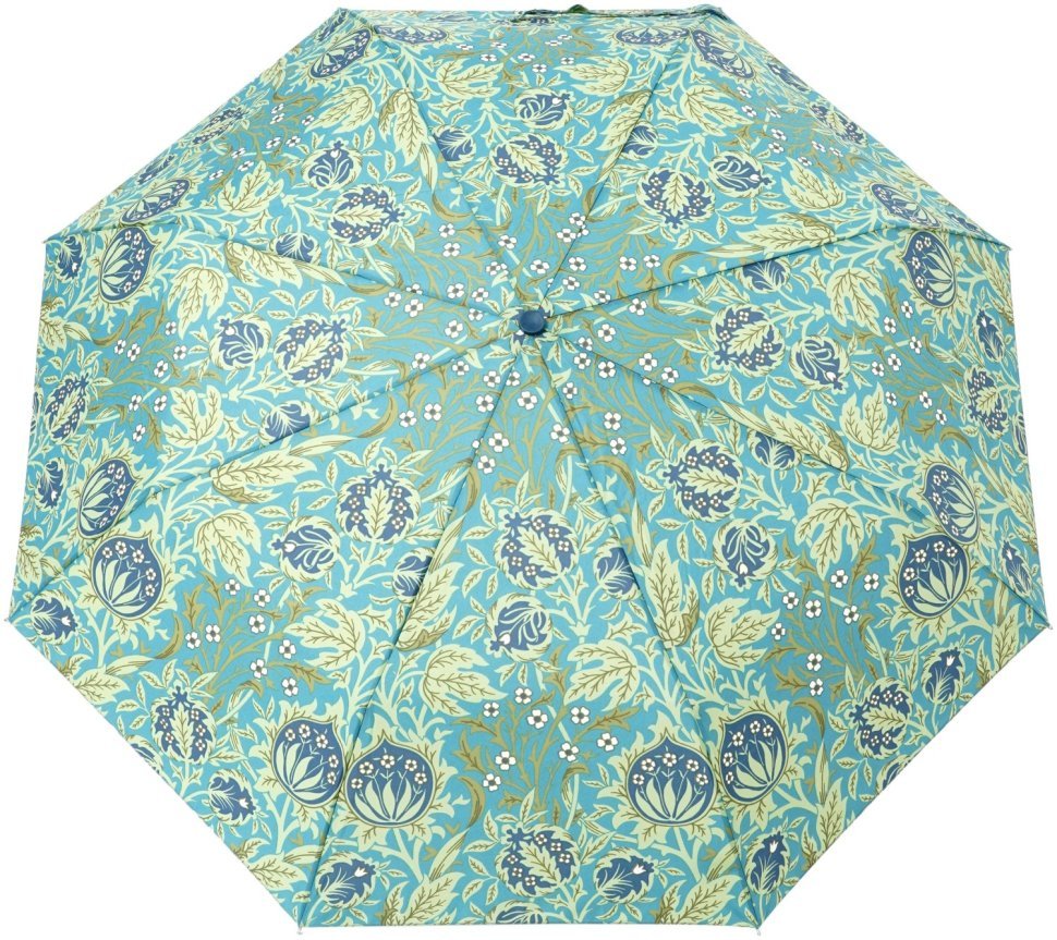 Женский зонт Fulton L907-041444 Morris & Co Minilite-2 UV Elmcote (механика, складной, разноцветный с узором цветов) 108010 modnotak фото №2