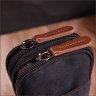 Маленькая мужская сумка-чехол на пояс из черного текстиля Vintage 2422223 - 8