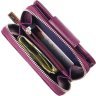 Вертикальний жіночий гаманець фіолетового кольору з натуральної шкіри флотар CANPELLINI (2421601) - 7