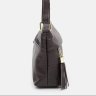 Женская кожаная сумка коричневого цвета на плечо Keizer (59110) - 3