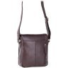 Невелика чоловіча сумка через плече із натуральної коричневої шкіри Visconti Messenger Bag 69110 - 2