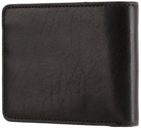 Класичне чоловіче портмоне з гладкої шкіри чорного кольору з RFID - Visconti Girard 69210