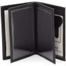 Чорна обкладинка під документи з натуральної якісної шкіри ST Leather (14009) - 2