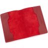 Червона жіноча обкладинка для паспорта з гладкої шкіри Grande Pelle (15448) - 2
