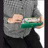Вместительный женский кошелек из фактурной кожи зеленого цвета на молнии Ashwood 69610 - 18