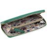 Місткий жіночий гаманець із фактурної шкіри зеленого кольору на блискавці Ashwood 69610 - 6