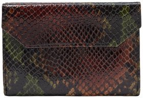 Компактный женский кошелек с тиснением под змею Desisan 80311 разноцветный