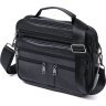 Мужская деловая сумка-портфель из натуральной кожи среднего размера Vintage (20669) - 1