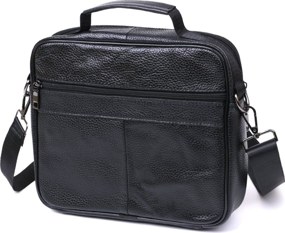 Мужская деловая сумка-портфель из натуральной кожи среднего размера Vintage (20669)
