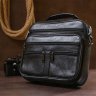 Мужская деловая сумка-портфель из натуральной кожи среднего размера Vintage (20669) - 8