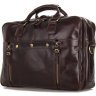 Крупная мужская сумка из качественной кожи коричневого цвета VINTAGE STYLE (14239) - 1