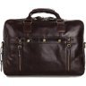 Крупная мужская сумка из качественной кожи коричневого цвета VINTAGE STYLE (14239) - 3