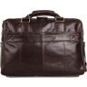 Крупная мужская сумка из качественной кожи коричневого цвета VINTAGE STYLE (14239) - 6