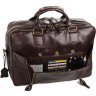 Крупная мужская сумка из качественной кожи коричневого цвета VINTAGE STYLE (14239) - 7