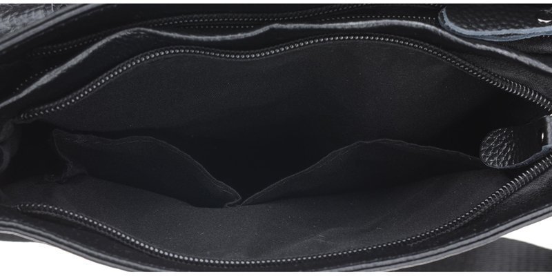Мужская сумка через плечо из натуральной кожи с фиксацией на клапан Borsa Leather (15669)