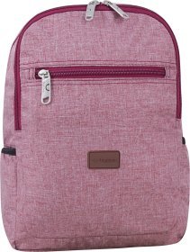 Дитячий текстильний рюкзак для дівчаток бордового кольору Bagland (53011)