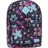 Різнокольоровий рюкзак для дівчаток із текстилю з квітами Bagland (53311) - 1