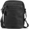 Черная мужская сумка через плечо из кожи флотар Tiding Bag (15779) фото №2 Черная мужская сумка через плечо из кожи флотар Tiding Bag (15779) modnotak фото - 2