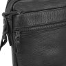 Черная мужская сумка через плечо из кожи флотар Tiding Bag (15779) - 5