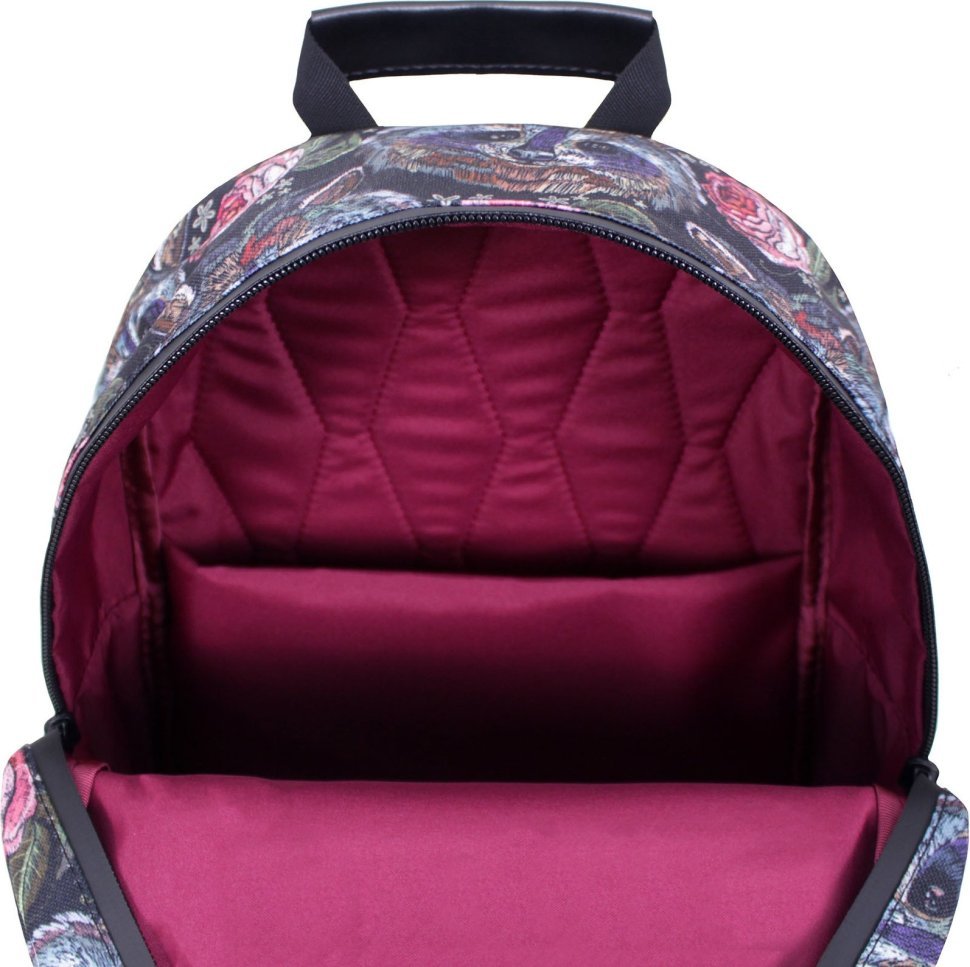 Стильний жіночий рюкзак із текстильного матеріалу з єнотами Bagland (53511)