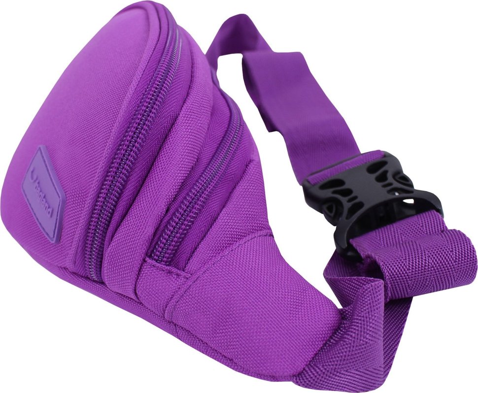 Фіолетова сумка на пояс з текстилю Bagland (53811)