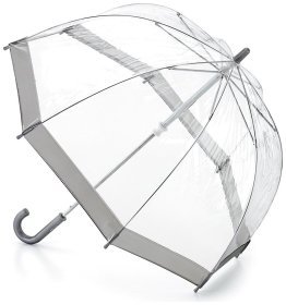 Детский зонт-трость Fulton Funbrella-2 C603 Silver (Прозрачный с серебряным акцентом, механика) 93811