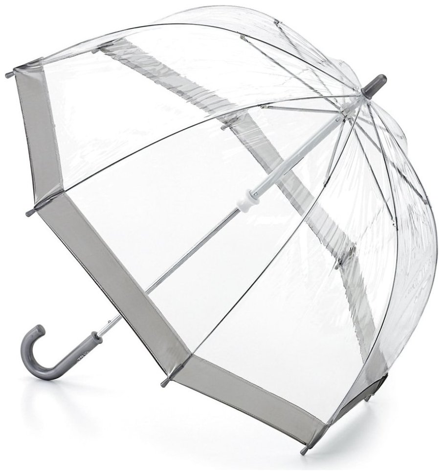 Детский зонт-трость Fulton Funbrella-2 C603 Silver (Прозрачный с серебряным акцентом, механика) 93811 modnotak фото №1