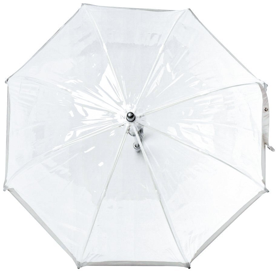 Детский зонт-трость Fulton Funbrella-2 C603 Silver (Прозрачный с серебряным акцентом, механика) 93811 modnotak фото №2