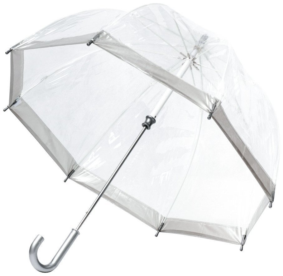 Детский зонт-трость Fulton Funbrella-2 C603 Silver (Прозрачный с серебряным акцентом, механика) 93811 modnotak фото №3