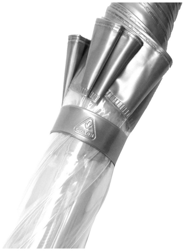 Детский зонт-трость Fulton Funbrella-2 C603 Silver (Прозрачный с серебряным акцентом, механика) 93811 modnotak фото №7