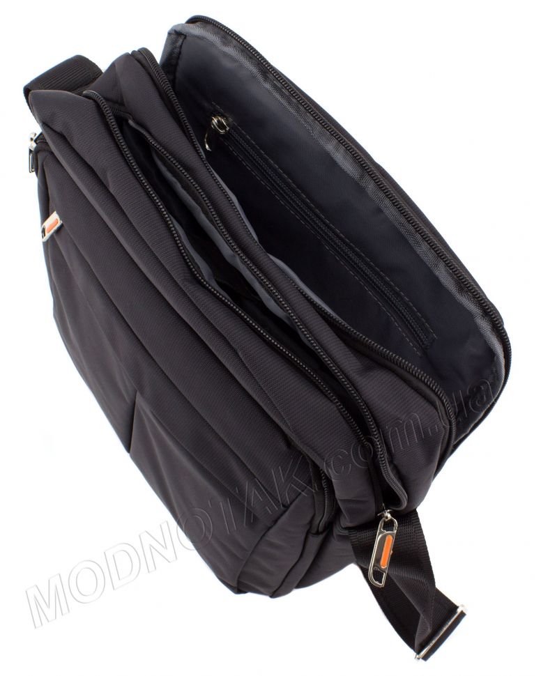 Повсякденне вертикальна з текстилю чоловіча сумка Accessory Bag Collection (8310A black)