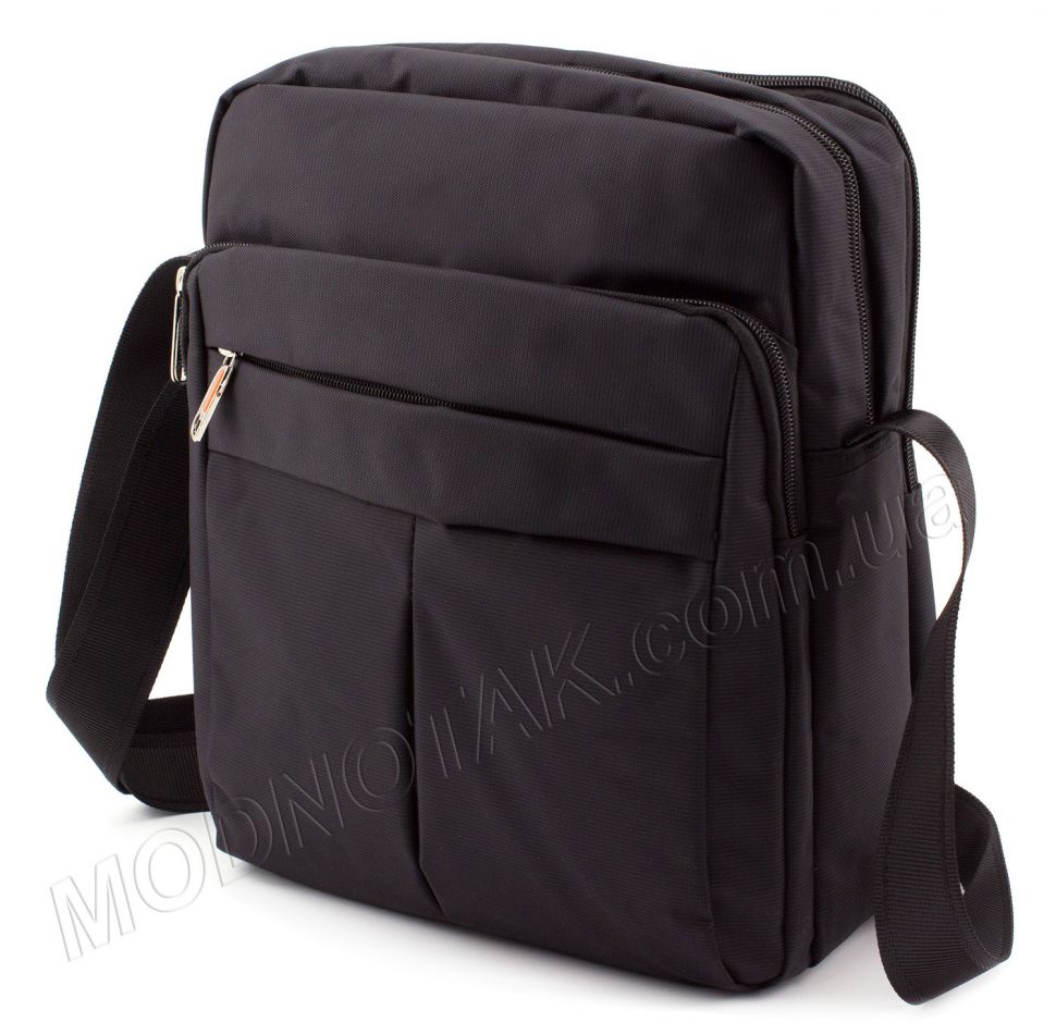Повсякденне вертикальна з текстилю чоловіча сумка Accessory Bag Collection (8310A black)