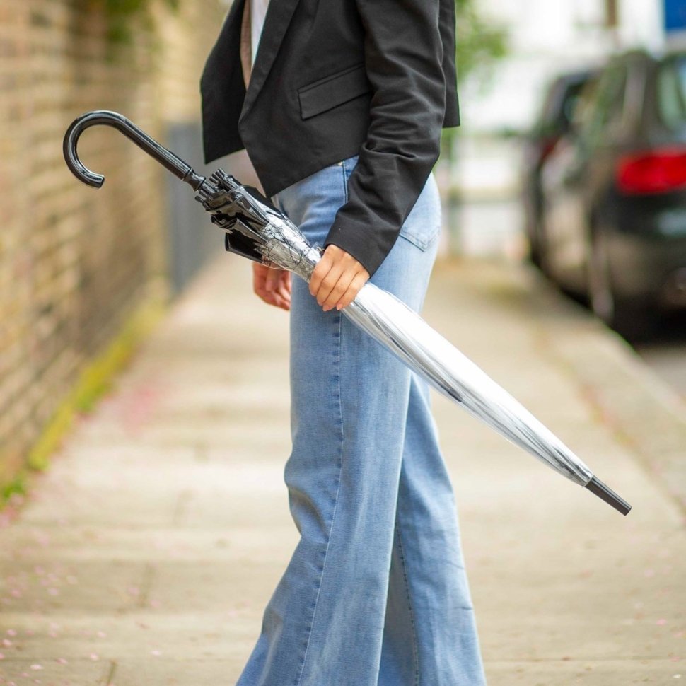 Женский зонт-трость Fulton Birdcage-2 Cats (Черный, механика, 8 спиц, для женщин) 94211 modnotak фото №3