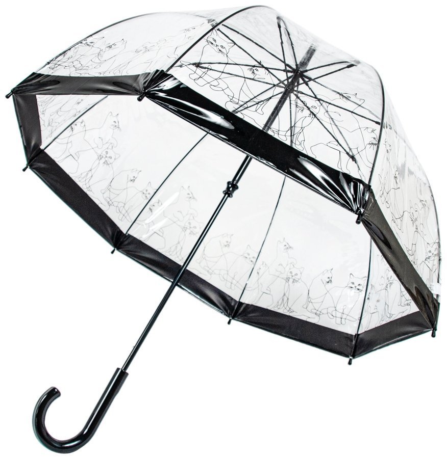 Женский зонт-трость Fulton Birdcage-2 Cats (Черный, механика, 8 спиц, для женщин) 94211 modnotak фото №6