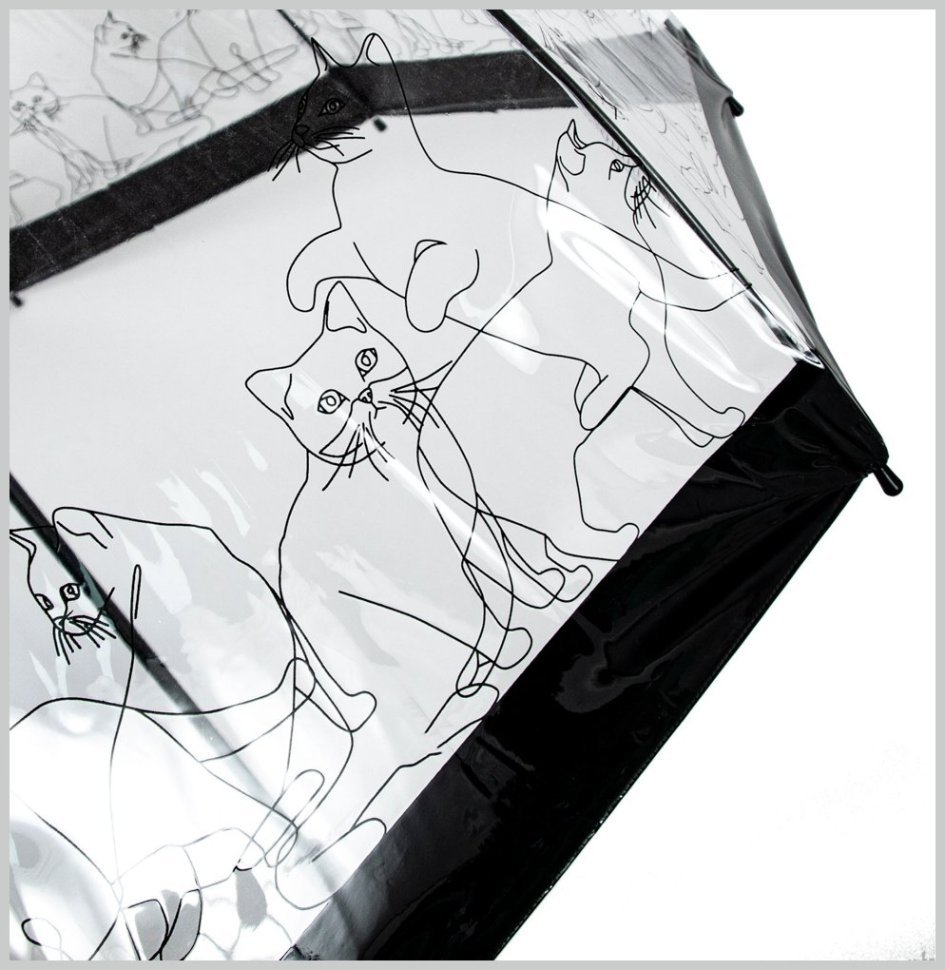 Женский зонт-трость Fulton Birdcage-2 Cats (Черный, механика, 8 спиц, для женщин) 94211 modnotak фото №9