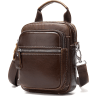 Кожаная сумка-барсетка на пояс в коричневом цвете Vintage (20012) - 1