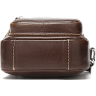 Шкіряна сумка-барсетка на пояс в коричневому кольорі Vintage (20012) - 2