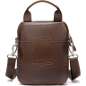Кожаная сумка-барсетка на пояс в коричневом цвете Vintage (20012) - 3
