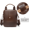 Кожаная сумка-барсетка на пояс в коричневом цвете Vintage (20012) - 6