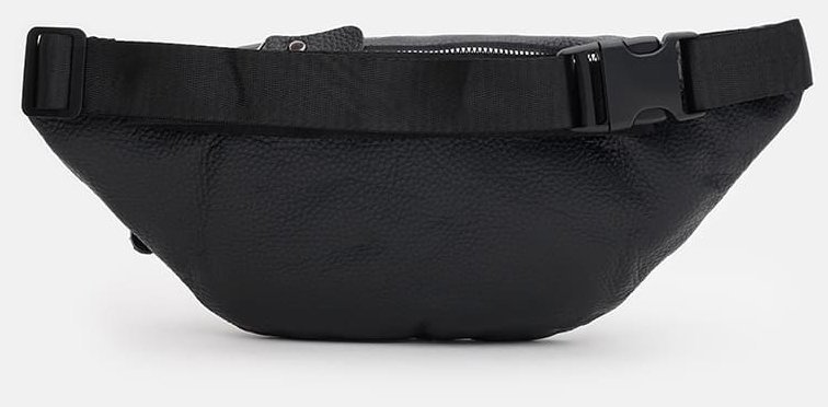 Сумка поясная из кожи флотар на каждый день для мужчин Borsa Leather 104511 черного цвета modnotak фото №2