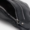 Сумка поясная из кожи флотар на каждый день для мужчин Borsa Leather 104511 черного цвета modnotak фото - 3