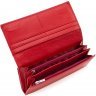 Большой женский кошелек красного цвета из натуральной кожи под много карт ST Leather (19087) - 2